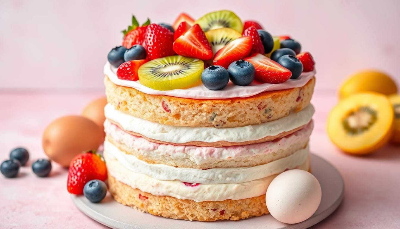 Cake Mix Fruit Eggs Recipe