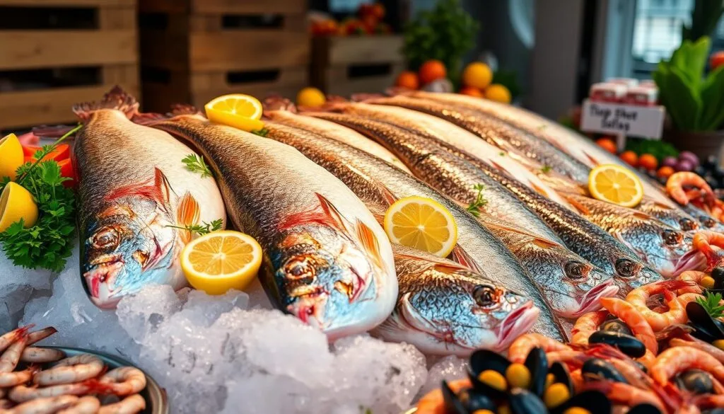 Fresh Loup de Mer Fish Selection Fresh Loup de Mer Fish Selection