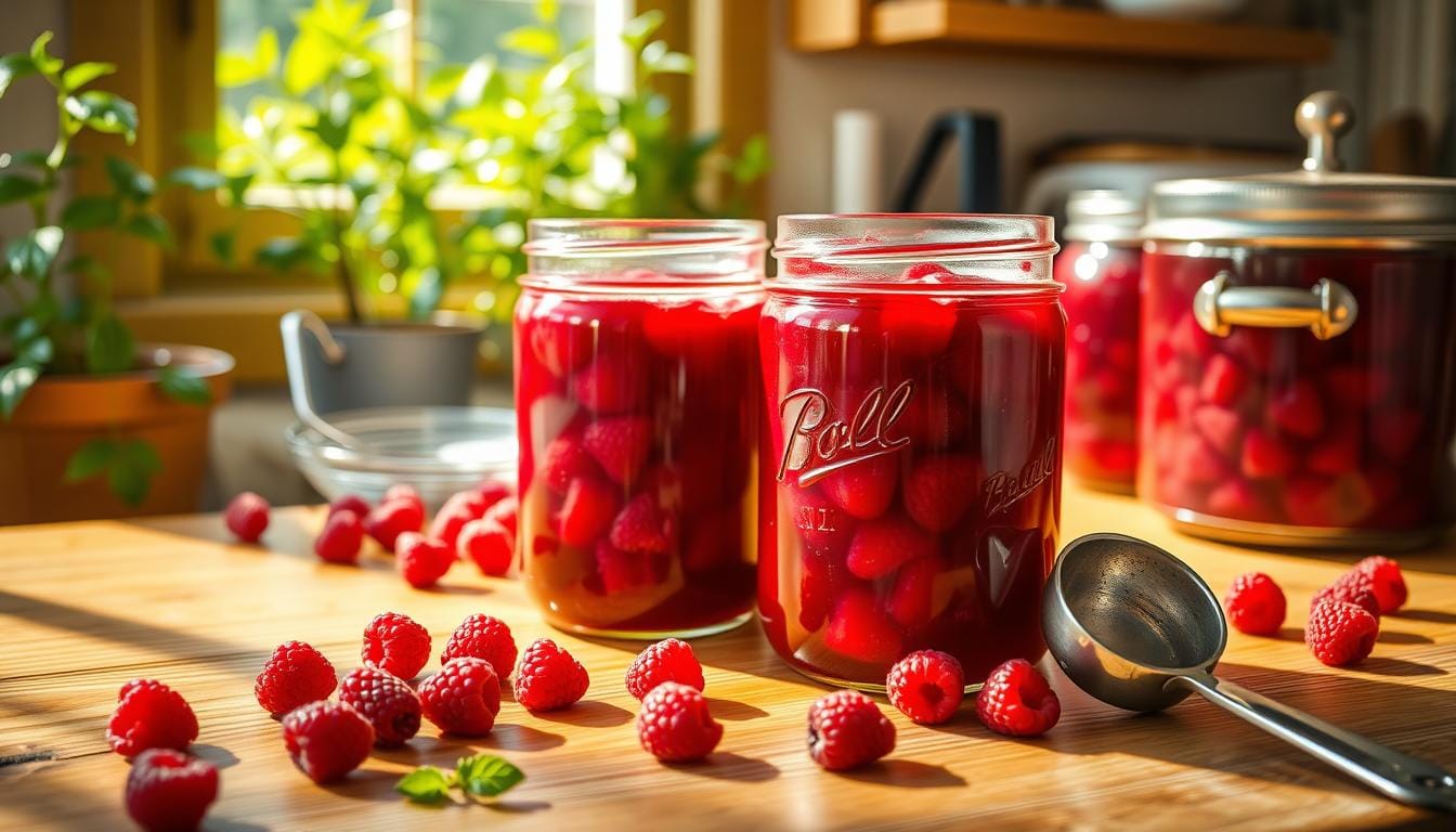 Recipe for Canning Raspberry Pie Filling