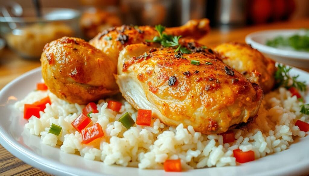 baked chicken with rice and pimentos baked chicken with rice and pimentos