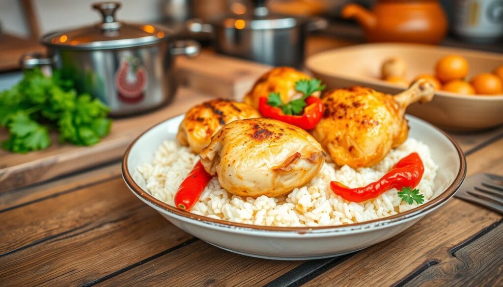 baked chicken with rice and pimentos baked chicken with rice and pimentos