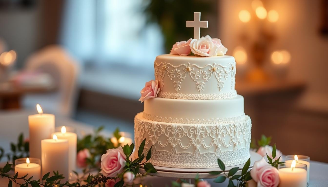 baptism cake