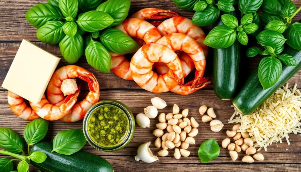 pesto langostino zucchini pasta ingredients pesto langostino zucchini pasta ingredients