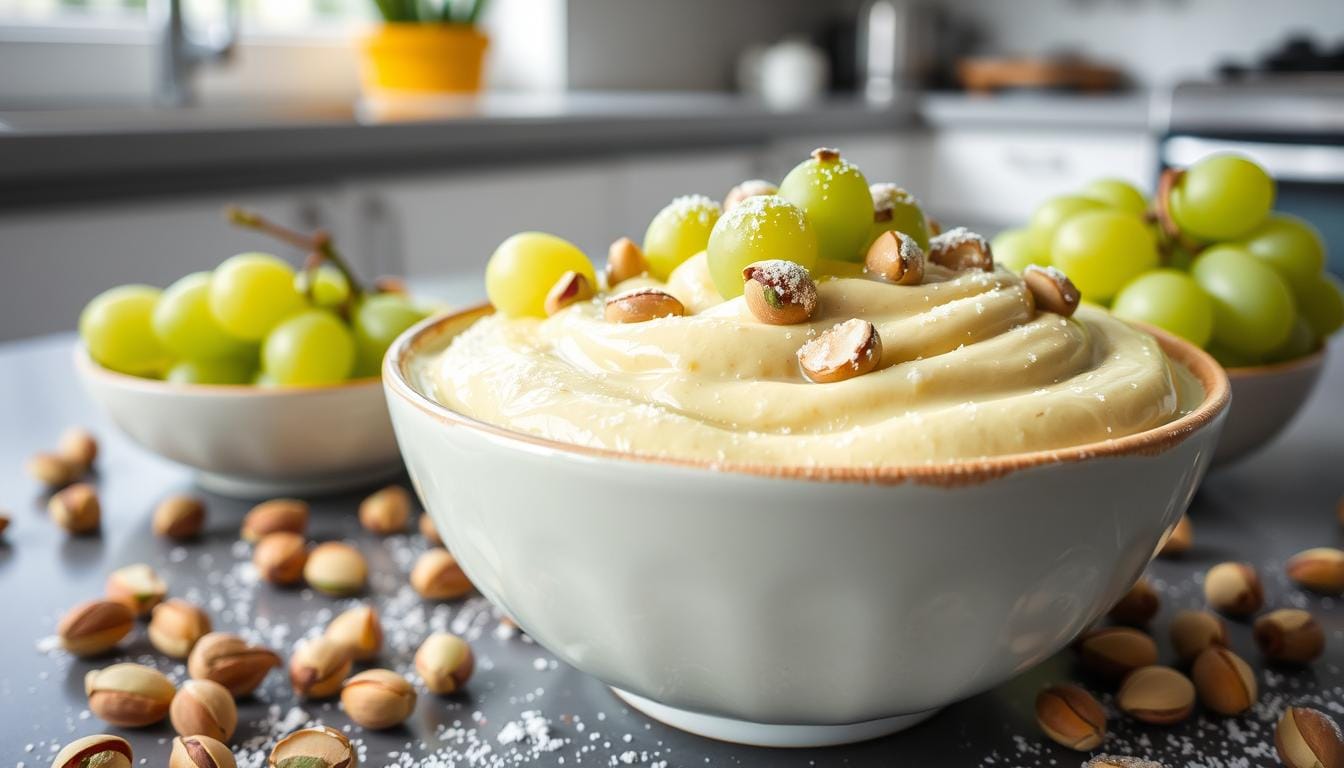 pistachio pudding recipe with grapes