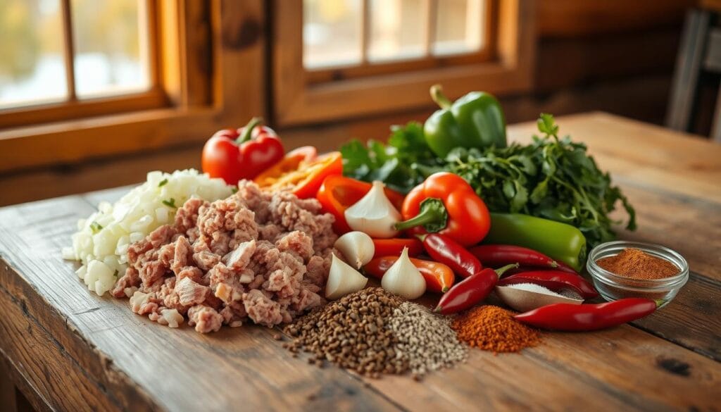 Venison Chili Ingredients