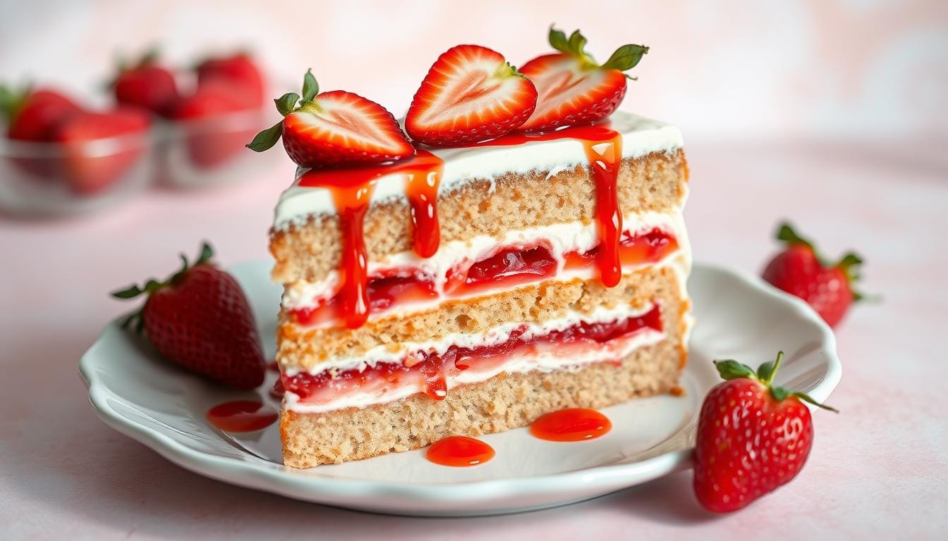 strawberry earthquake cake