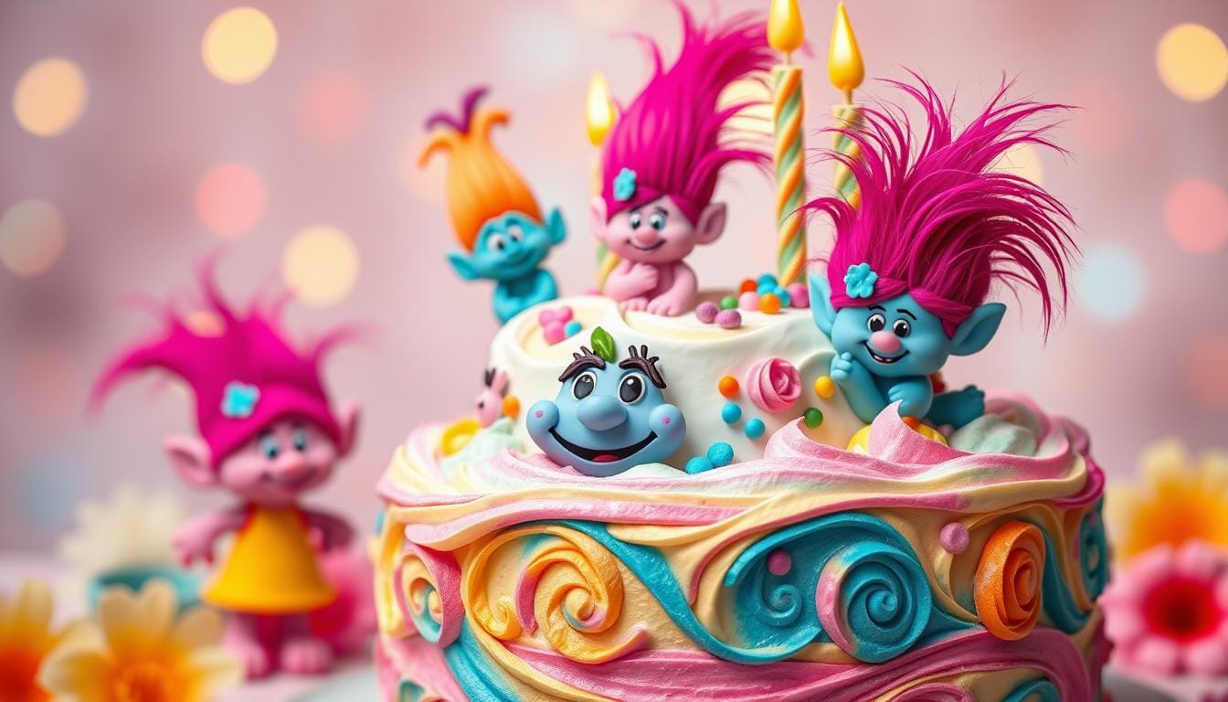 trolls cake